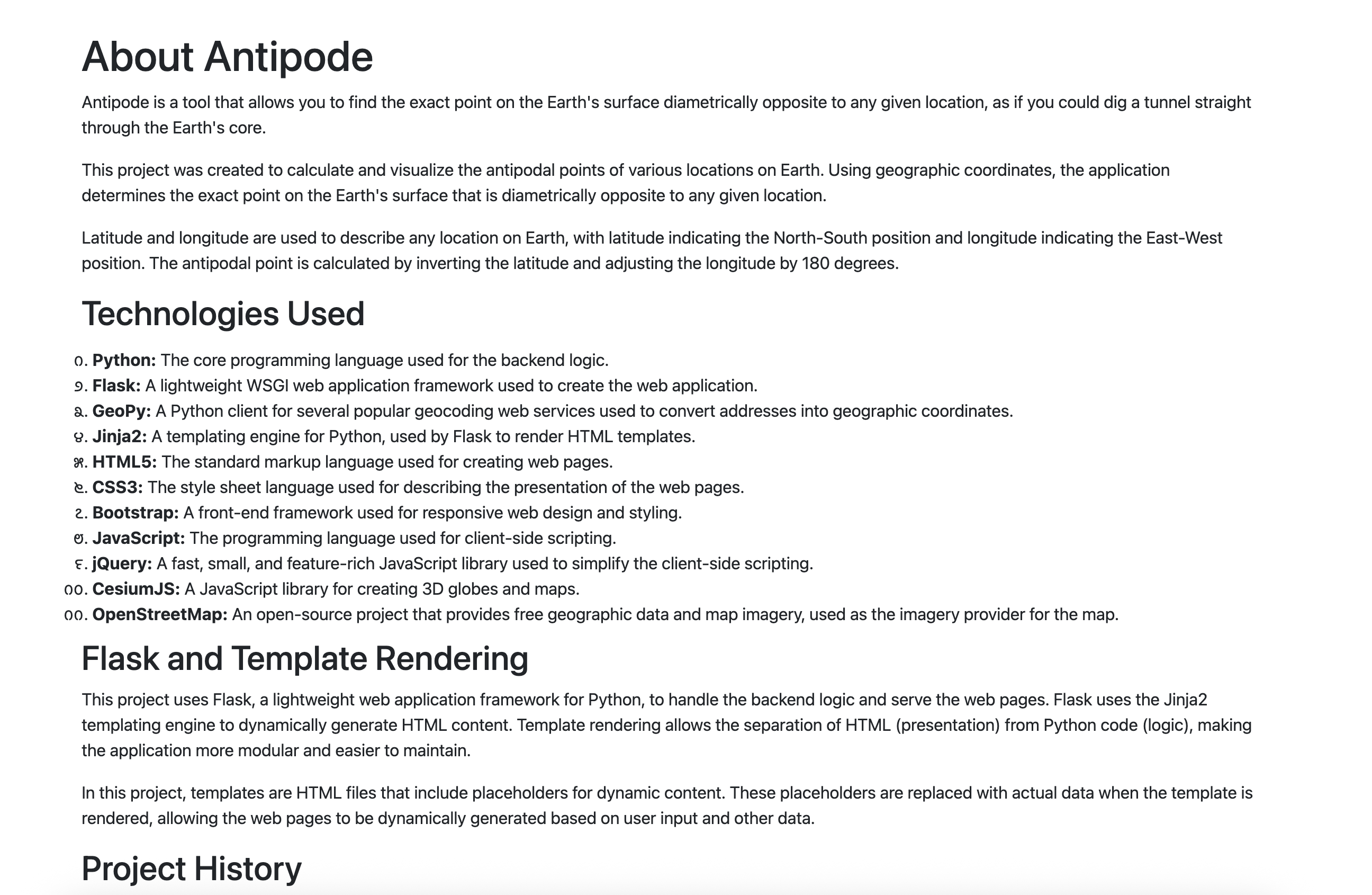 Antipode documentation screenshot