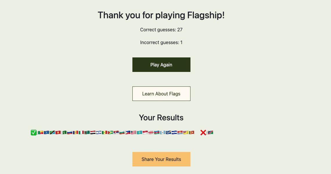 Flagship Web Share API integration screenshot