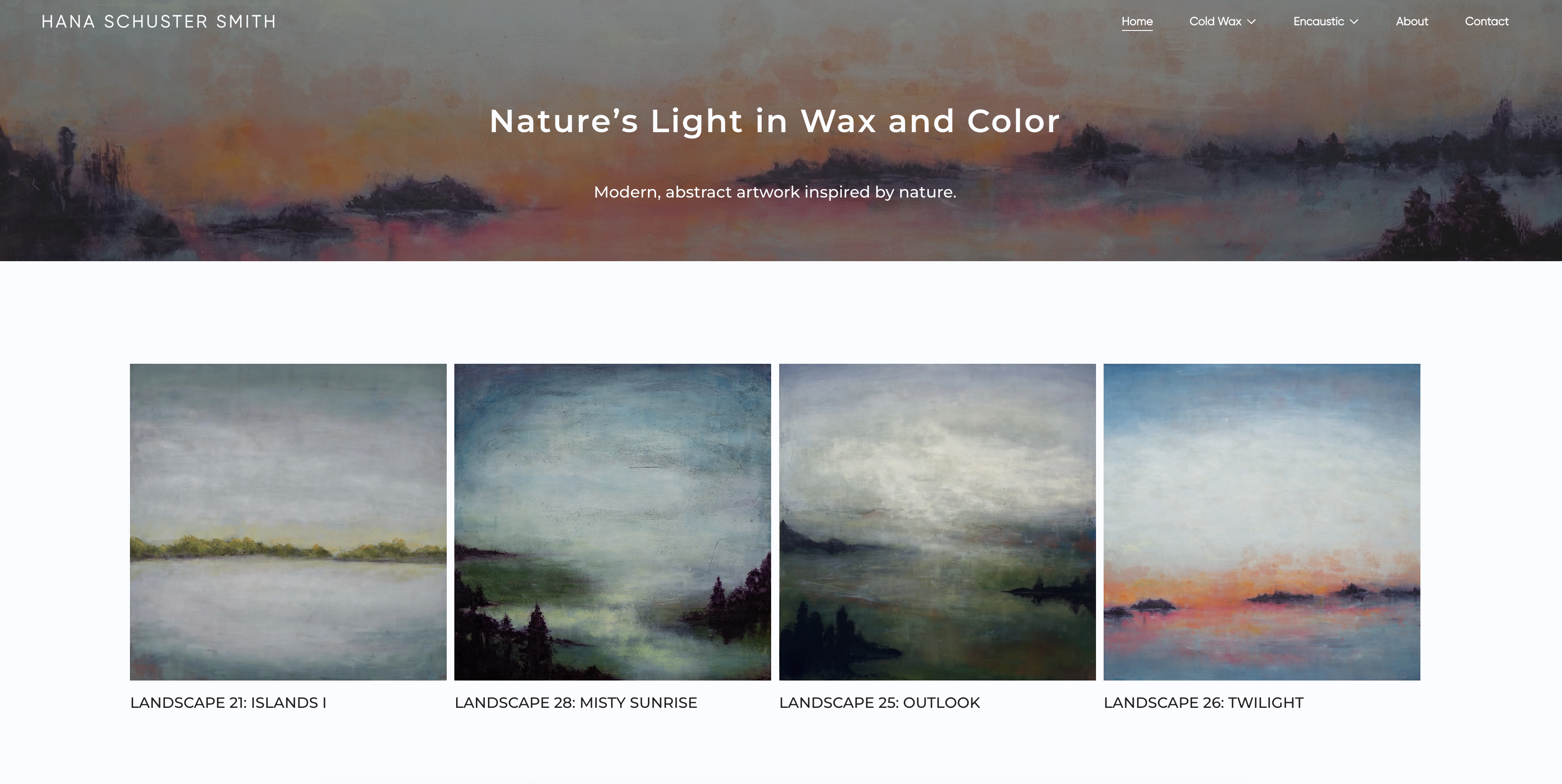 Hana landing page panel