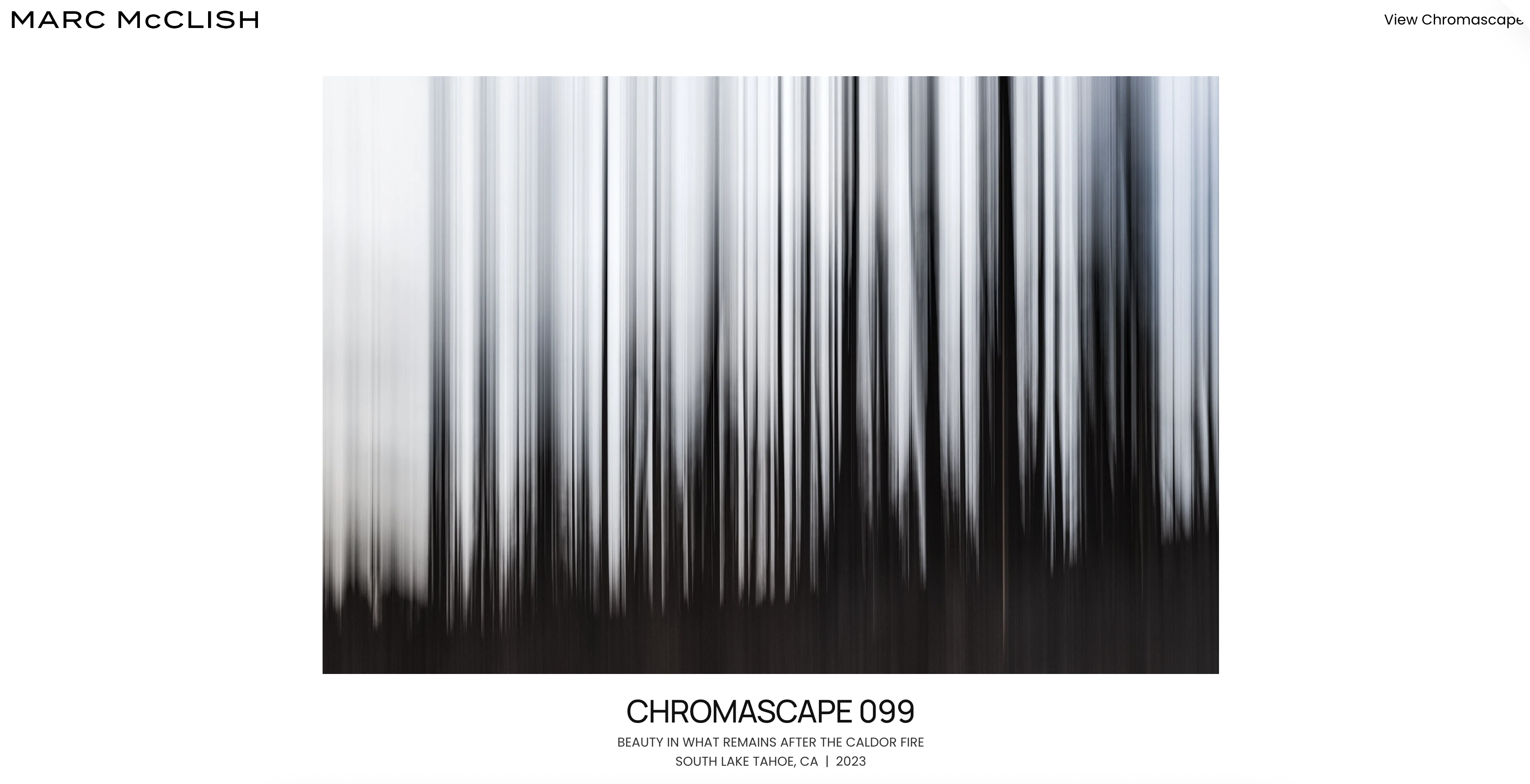 Marc McClish Chromascape individual artwork page screenshot