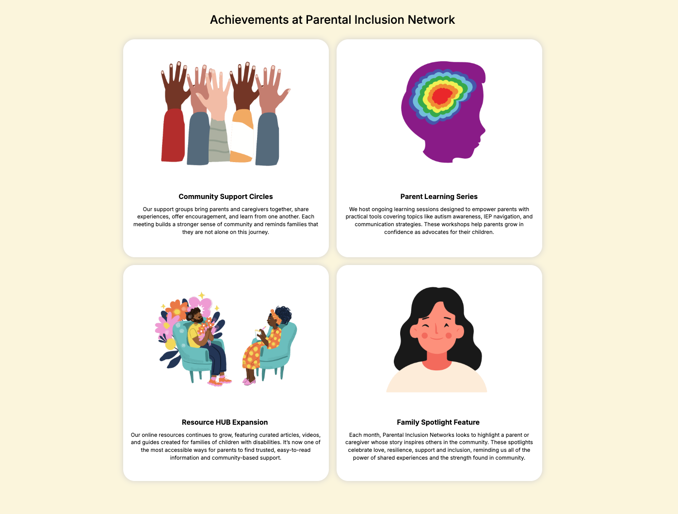 Parental Inclusion Network Feature