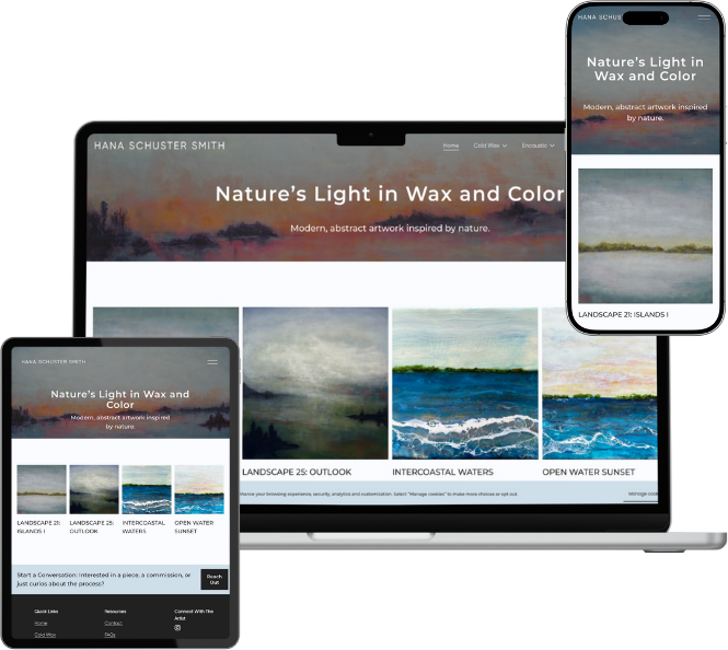 Hana Schuster Smith Website Preview