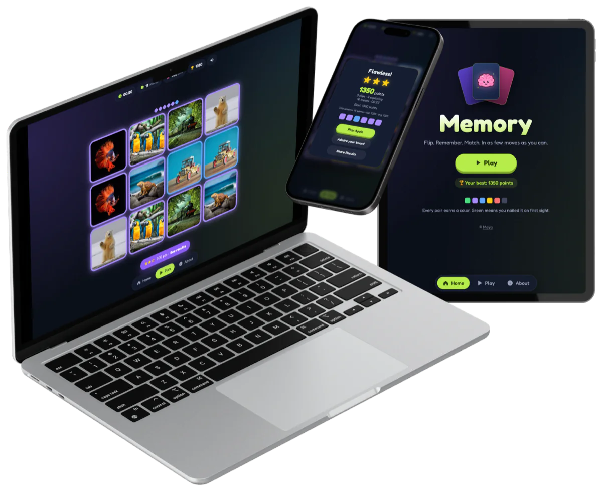 Memory game preview