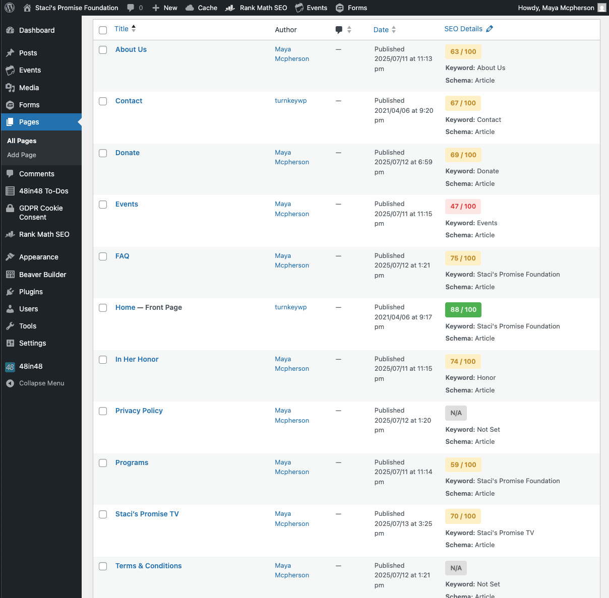 Staci's Promise source code screenshot