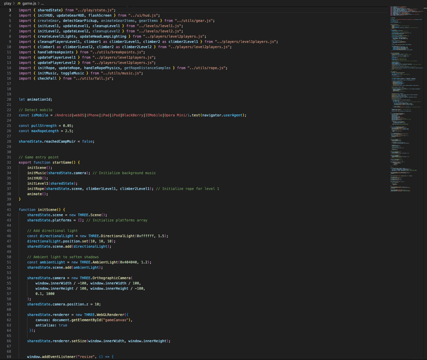 Tether Traverse source code screenshot