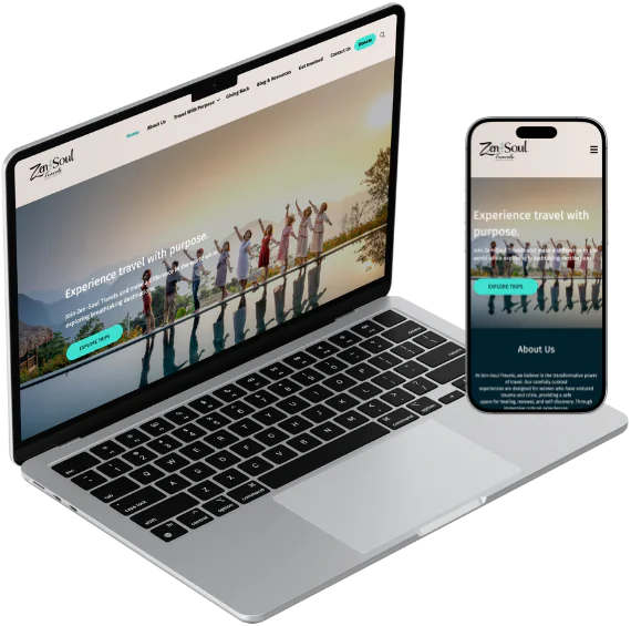 Responsive Zen~Soul Travel mockup